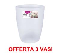 OFFERTA 3 VASO ORCHIDEE BRUSSELS ORCHID HIGH 12,5CM TRANSPARENT ELHO