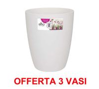 OFFERTA 3 VASO ORCHIDEE BRUSSELS ORCHID HIGH 12,5CM WHITE ELHO