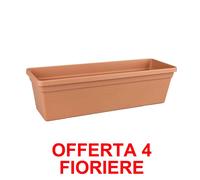 OFFERTA 4 FIORIERA GREEN BASICS TROUGH 60CM MILD TERRA ELHO