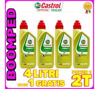 OFFERTA 4 LITRI OLIO CASTROL POWER 1 RACING ULTIMATE 2T MOTO SCOOTER 04CS03
