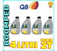 OFFERTA 4 litri OLIO MISCELA Q8 UNIMIX 2 TEMPI 100% MINERALE SCOOTER 04QE04