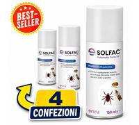 OFFERTA 4 PZ Bayer Envu Solfac Automatic Forte NF Insetticida Spray 150ml