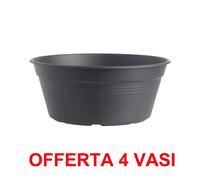 OFFERTA 4 VASO PER BULBI GREEN BASICS BOWL 33CM LIVING BLACK ELHO