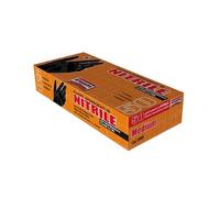 OFFERTA 5 PACCHI GUANTI AREXONS NITRILE NERO/ARANCIO SPESSORATI 50PZ TG M/L/XL