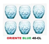 OFFERTA 6 BICCHIERE ORIENTE TAVOLA ACQUA COOL BLU CL.40 ESCLUSIVI 8 2023