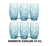 OFFERTA 6 BICCHIERE ORIENTE TAVOLA BIBITA COOL BLU CL.40 COOLER 8 2023
