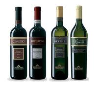 Offerta Assaggio set 4x Vini Cantina Moncaro, Ancona, Italy. Rosso Conero Riserva, Rosso Piceno, Pecorino, Verdicchio Jesi, prodotto tipico marchigiano
