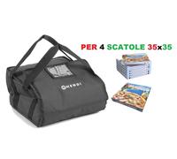 OFFERTA BORSA PER TRASPORTO X 4 PIZZE 37x37 SUPER TERMICA HD 709887 PROF 10 2023