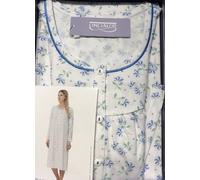 OFFERTA Camicia da notte 100% Cotone Leggero con carrè Linclalor manica lunga