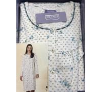 OFFERTA Camicia Da Notte in 100% Cotone Caldo con Carrè Classica Lunga LINCLALOR