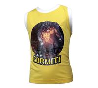 OFFERTA Canotta Smanicato Bimbo Gormiti cotone anni 3-8 Giallo Made in Italy G10