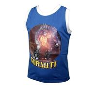 OFFERTA Canotta Smanicato Bimbo Gormiti cotone anni 3 Blu Made in Italy G10