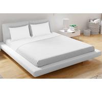 OFFERTA COMPLETO LENZUOLA MATRIMONIALE COTONE PERCALLE COL BIANCO ART NK