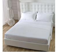 OFFERTA COPPIA LENZUOLA COTONE CON ELASTICO MATRIMONIALE COL BIANCO ART OPTICAL