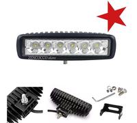 OFFERTA FARETTO BARRA LED PER AUTO 18 Watt 12V Luce Fredda 6000°K 60° FARO JEEP
