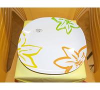 offerta guzzini 24770052 piatto piano flower"happy hour" colori vari