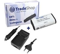 OFFERTA im Set: fotocamera ad alte prestazioni Li-Ion batteria + Batteria Caricabatteria da auto con adattatore per auto per Pentax Optio S 55 S 60 d435 110d 100d K K DB di 100 DB 200 Kyocera Finecam