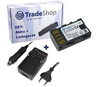 OFFERTA im Set: fotocamera ad alte prestazioni LiIon batteria + Batteria Caricabatteria da auto con adattatore per auto sostituisce JVC BNVF808 BNVF808U BNVF815 BNVF815U BNVF823 BNVF VF823U BN