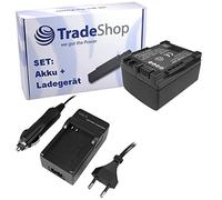 OFFERTA im Set: fotocamera ad alte prestazioni LiIon batteria + Batteria Caricabatteria da auto con adattatore per auto sostituisce BP 808 BP 809 BP 819 BP 827 BP808 BP809 BP819 BP827 per Canon