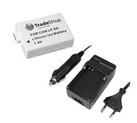 OFFERTA im Set: fotocamera ad alte prestazioni LiIon batteria + Batteria Caricabatteria da auto con adattatore per auto per Canon EOS 550d 600d 550 D 600 D eos550d eos600d 650d 650 D eos650d