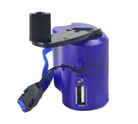 Offerta imperdibile! Generatore di corrente portatile a manovella con dinamo, caricabatterie USB di emergenza per esterni, per cellulari e
