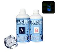 OFFERTA IMPERDIBILE! KIT RESINA EPOSSIDICA TRASPARENTE GR 800 + UN PIGMENTO ULTRA FLUORESCENTE BLU
