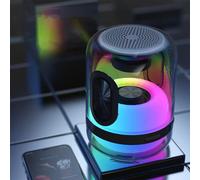 Offerta imperdibile! Mini altoparlante Bluetooth portatile con luci LED colorate, subwoofer wireless per esterni e auto, compatibile con dispositivi