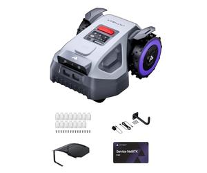 [Offerta in bundle a tempo limitato] Falciatrice robotica wireless ANTHBOT, modello M9, Batteria 5000 mAh, con NRTK, connettività 4G, Garage, Lame di Ricambio e Supporto da Parete RTK