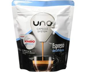 OFFERTA JB 96 CIALDE CAPSULE CAFFE' KIMBO UNO SYSTEM MISCELA DECAFFEINATO DEK