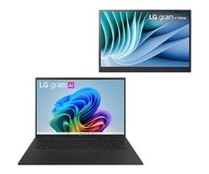Offerta Kit Esclusivo: Notebook gram 17" Copilot+ PC Windows 11 Home + LG gram +view Monitor Portatile da 16" - 17Z90TLAU88.16MR70 Nero ossidiana