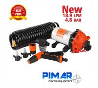 OFFERTA KIT LAVAGGIO PONTE BICI 12V. 20LIT.MIN. 70PSI BARCA CAMPER NAUTICA NEW