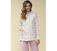 OFFERTA Linclalor Pigiama Donna 100% Cotone CALDO Aperto Avanti Ospedale Clinico