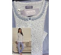 OFFERTA Linclalor Pigiama Donna 100% Cotone Leggero Aperto Avanti da 44 a 60