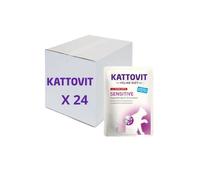 Offerta multipack Kattovit sensitive pollo e anatra busta 85gr x 24 pezzi