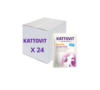 Offerta multipack Kattovit sensitive pollo e tacchino busta 85gr x 24 pezzi
