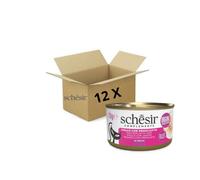 Offerta multipack Schesir cat complements pollo con prosciutto in brodo 70gr x 12 pz