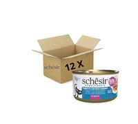 Offerta multipack Schesir cat complements tonnetto con pesce azzurro in brodo 70gr x 12 pz