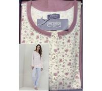 OFFERTA Pigiama Donna Aperto Avanti 100% Cotone Caldo Calibrato 62 64 Linclalor
