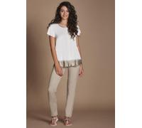 OFFERTA PIGIAMA DONNA ESTIVO IN VISCOSA ELEGANTE PIZZO E INSERTI IN RASO ANDRA