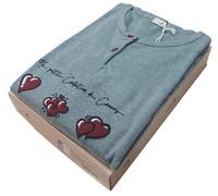 OFFERTA PIGIAMA DONNA GIOVANILE INTERLOCK SENZA POLSINI MAGLIA SVASATA ANDRA