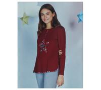 OFFERTA PIGIAMA DONNA GIOVANILE INTERLOCK SENZA POLSINI MAGLIA SVASATA ANDRA