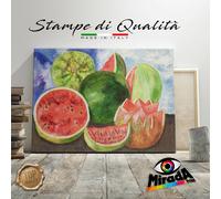 offerta QUADRO Frida Kahlo Viva la vida STAMPA Giclée CANVAS angurie cocomeri