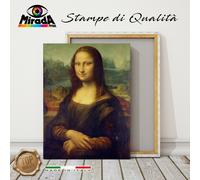 offerta QUADRO Leonardo da Vinci Mona Lisa Gioconda STAMPA TELA CANVAS donna