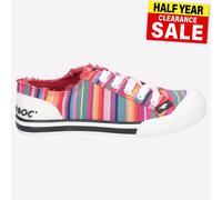 Rocket Dog Jazzin, Scarpe da Ginnastica, Multicolore Red Eden Stripe, 36 EU