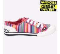 Rocket Dog Jazzin, Scarpe da Ginnastica, Multicolore Red Eden Stripe, 36 EU