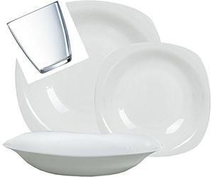 OFFERTA SERVIZIO PIATTI PARMA BORMIOLI X 12 PERSONE 12 bicchieri omaggio 48 pezzi