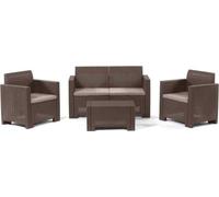 OFFERTA SET Salotto Rattan Giardino Esterno PoliRattan Divano Cuscini Poltrone