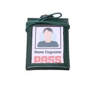 OFFERTA SPECIALE 3 porta badge tesserino pass in vera pelle portabadge italy