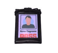 OFFERTA SPECIALE 3 porta badge tesserino pass in vera pelle portabadge italy