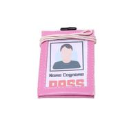OFFERTA SPECIALE 3 porta badge tesserino pass in vera pelle portabadge italy